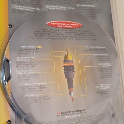 Lot 375: New MONSTER CABLE HDTV RCA Cables 
