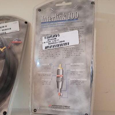 Lot 376: (2) New MONSTER CABLE Interlink 100 Cables 