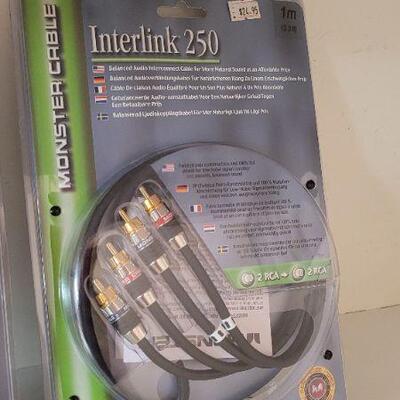 Lot 377: (2) New MONSTER CABLE Interlink 250 Cables 