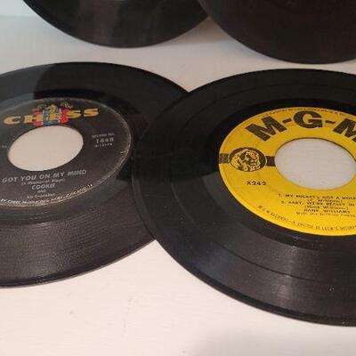 Lot 379: (8) Assorted Vintage 45 RPM Records 