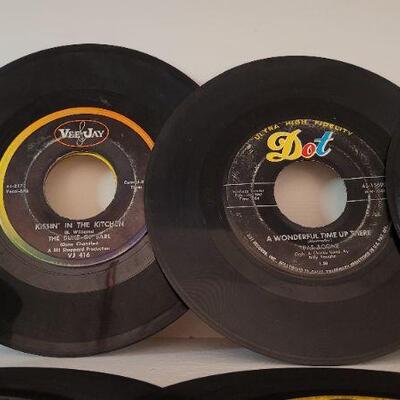 Lot 379: (8) Assorted Vintage 45 RPM Records 