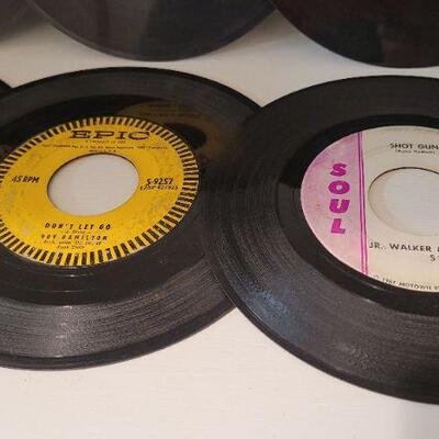 Lot 379: (8) Assorted Vintage 45 RPM Records 