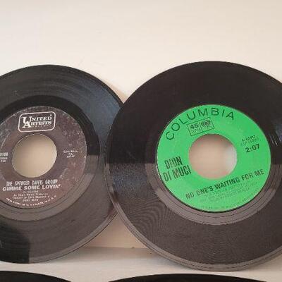 Lot 380: (8) Assorted Vintage 45 RPM Records 