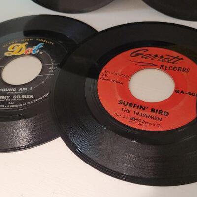 Lot 381: Assorted Vintage 45 RPM Vinyl Records 