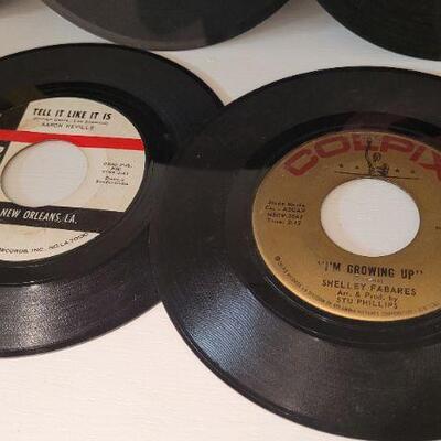 Lot 381: Assorted Vintage 45 RPM Vinyl Records 