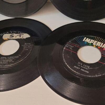 Lot 382: Assorted Vintage 45 RPM Vinyl Records 