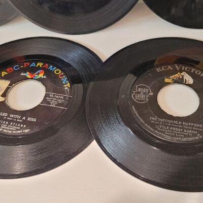 Lot 385: Assorted Vintage 45 RPM Vinyl Records 