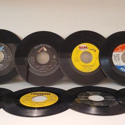 Lot 386: Assorted Vintage 45 RPM Vinyl Records 