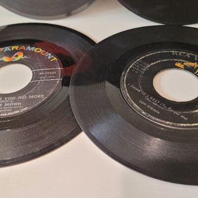 Lot 388: Assorted Vintage 45 RPM Vinyl Records 