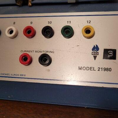 Lot 403: Vintage ENERGY CONCEPTS Motor Generator Base  Model 21980 w/ (2) 24 Volt 2 Amp DC Generators 