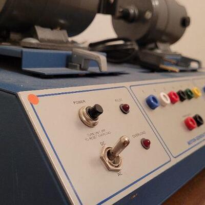 Lot 403: Vintage ENERGY CONCEPTS Motor Generator Base  Model 21980 w/ (2) 24 Volt 2 Amp DC Generators 