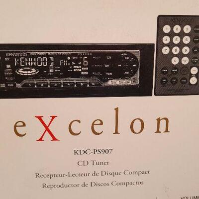 Lot 410: New KENWOOD Excelon KDC-PS907 Car Audio CD Tuner