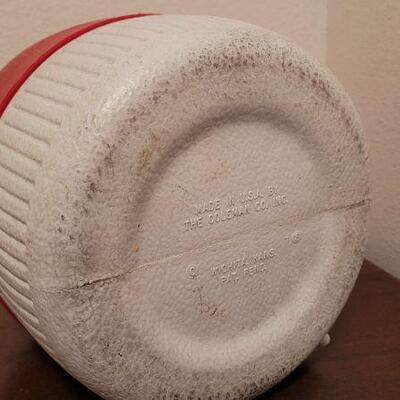 Lot 414: Vintage COLEMAN Red Insulated Beverage Thermos