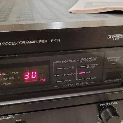 Lot 416: Vintage LUXMAN F-114 Surround Sound Amplifier Processor TESTED A+