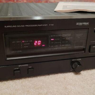 Lot 416: Vintage LUXMAN F-114 Surround Sound Amplifier Processor TESTED A+