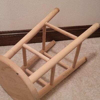 Lot 419: 23" Tall Wood Bar Stool