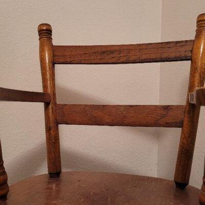 Lot 423: Vintage Children's Wood Rocking Chair 