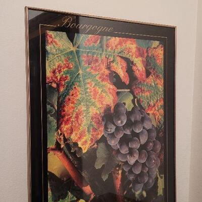 Lot 424: Fine Art BOURGOGNE Home Deco Framed Print 