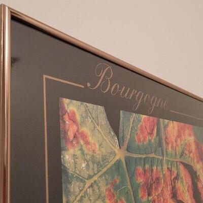 Lot 424: Fine Art BOURGOGNE Home Deco Framed Print 