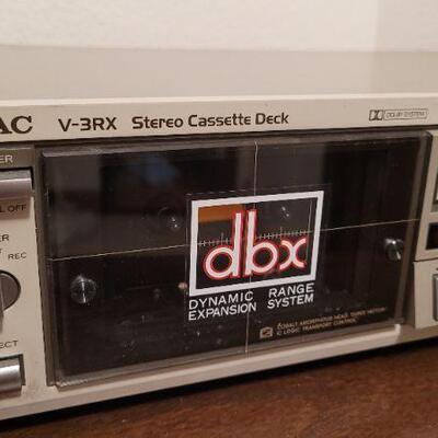Lot 426: Vintage TEAC V-3RX Stereo Cassette Deck TESTED A+