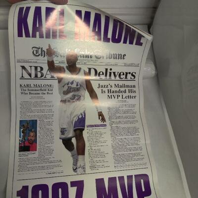 Lot of old utah jazz posters