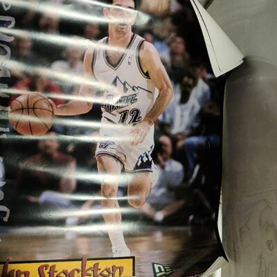 Lot of old utah jazz posters