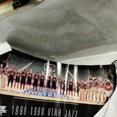 Lot of old utah jazz posters