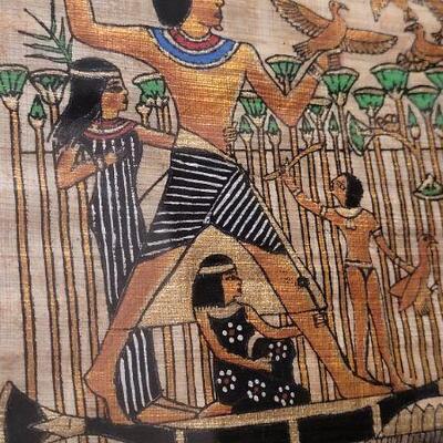 Lot 438: Vintage Framed Egyptian Scene Fine Art Signed Framed  