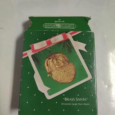 Brass Santa ornament