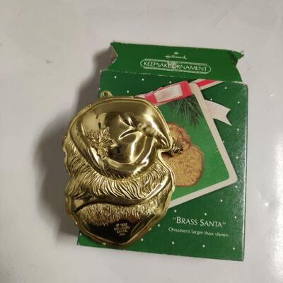 Brass Santa ornament