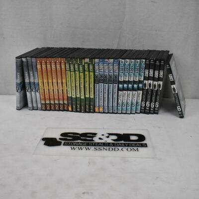 The complete LOST series, includes seasons 1-6.  All discs included! 