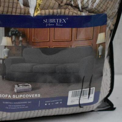 Subrtex 2-piece Sofa Slipcover - Camel - Lightly Used