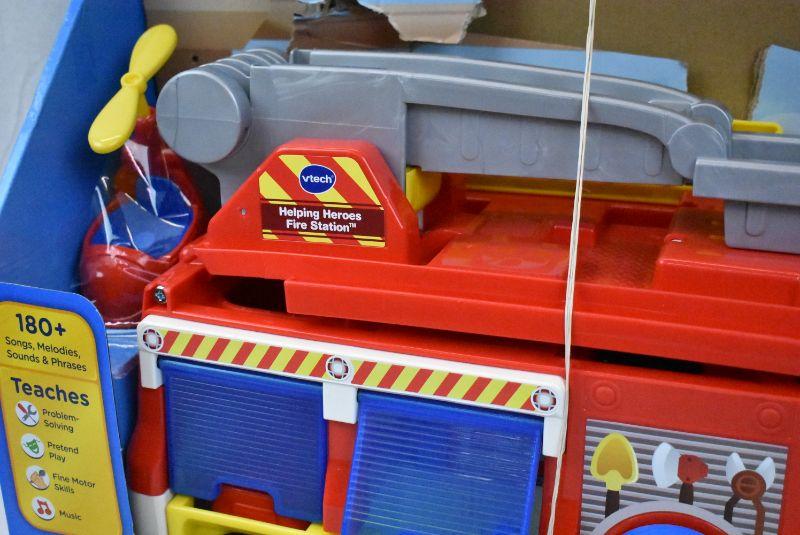 VTech Helping Heroes Fire Station Playset With Two Firefighters - Used ...