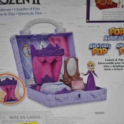 Disney Frozen 2 Portable Pop-up Elsa's Bedroom with Elsa Doll Playset - New