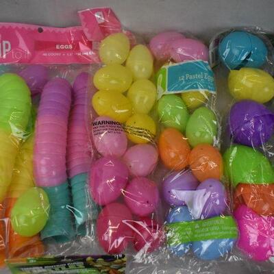 14 Packages Plastic Easter Eggs - New