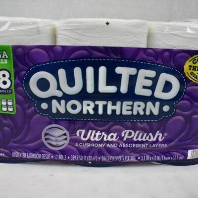 Quilted Northern Ultra Plush Toilet Paper 12 Mega Rolls (48 Regular Rolls) - New