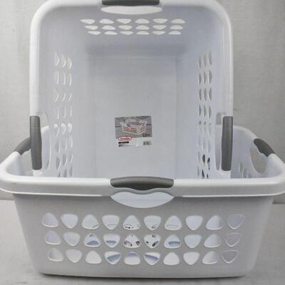 Sterilite 2 Bushel Ultra Laundry Baskets White Set of 2 - New