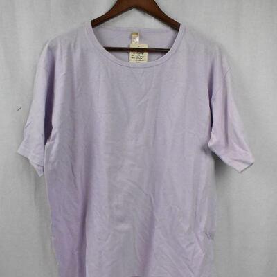2 pc Large Shirts: Red Tanktop, Lilac Tee - New