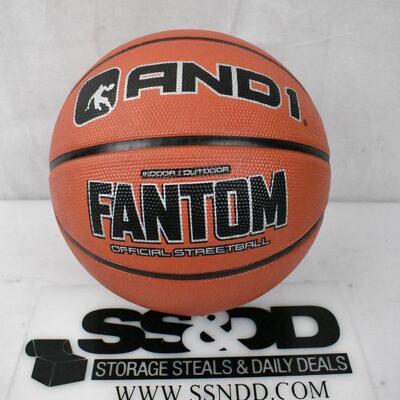 AND1 Indoor/Outdoor Fantom Official Streetball Basketball. No packaging - New