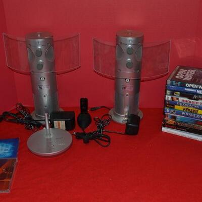 LOT 613  SONY WIRELESS SPEAKERS AND DVDS