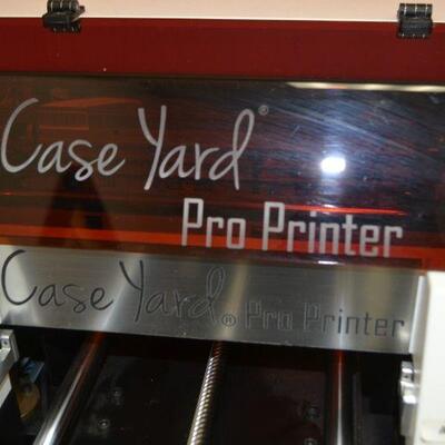 LOT 614   CASE YARD PRO PRINTER WITH LAP TOP AND HEATING PAD