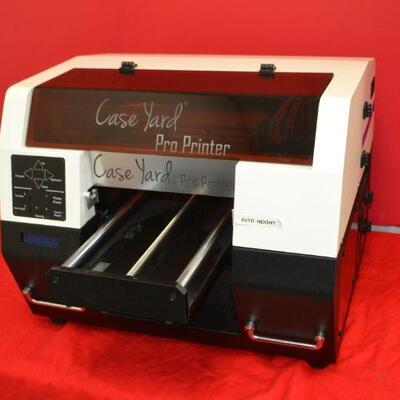 LOT 614   CASE YARD PRO PRINTER WITH LAP TOP AND HEATING PAD