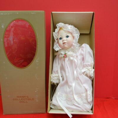 LOT 646 MANNS COLLECTIBLE DOLL 