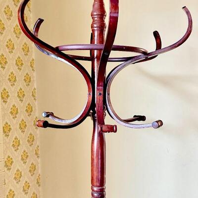 LOT 54  REPRODUCTION BENTWOOD COAT HAT STAND BOMBAY CO.