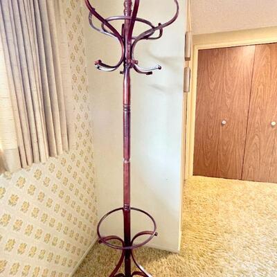 LOT 54  REPRODUCTION BENTWOOD COAT HAT STAND BOMBAY CO.