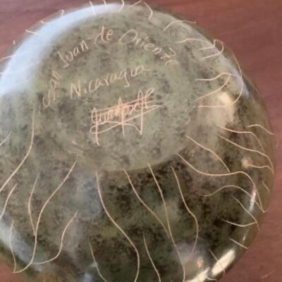 362 Six Pieces of Etched Pottery 