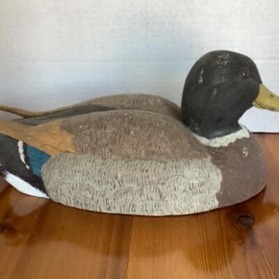 368 Hand Carved Mallard Duck Decoy Small Sand Piper Duck Decor