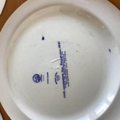 370  Two Wedgwood Decorative Plates and Soup Bowl