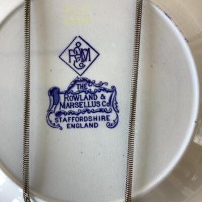 371 Four Staffordshire England Decorative Plates