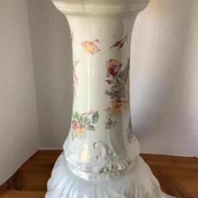 373 Porcelain Pedestal Plant Stand